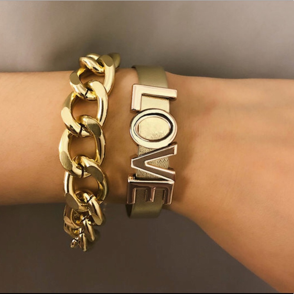 Set Chain Adjustable Bracelets New